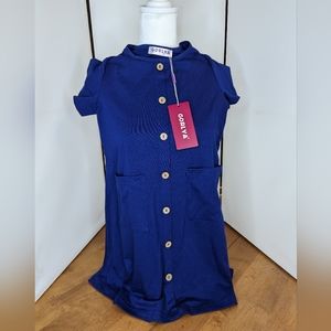 3/$14 NWT Girls Navy Dress